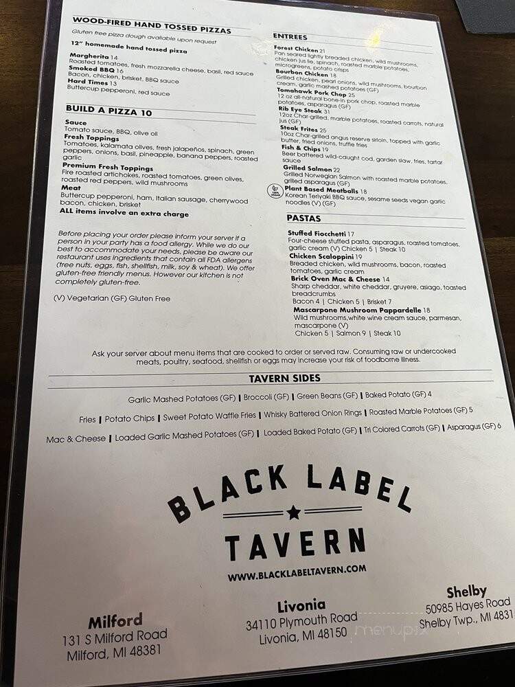 Black Label Tavern - Shelby Township, MI