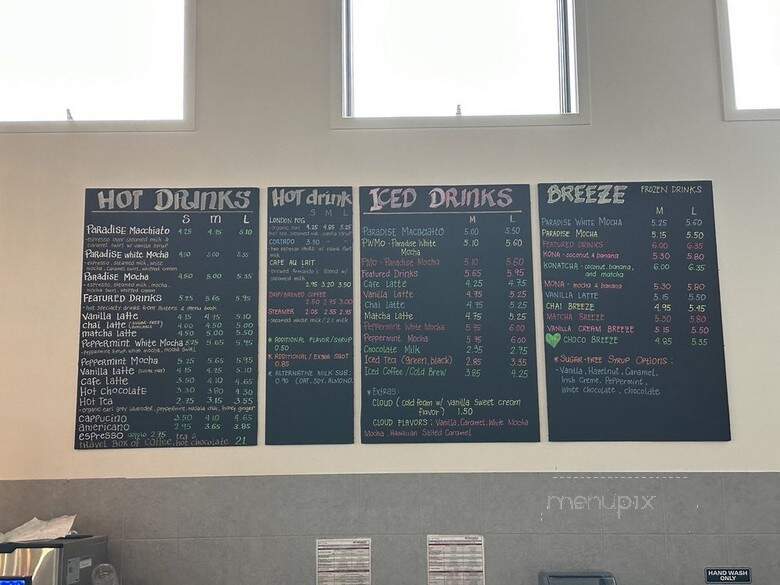 Koffee Paradise - Columbus, OH menu_pic