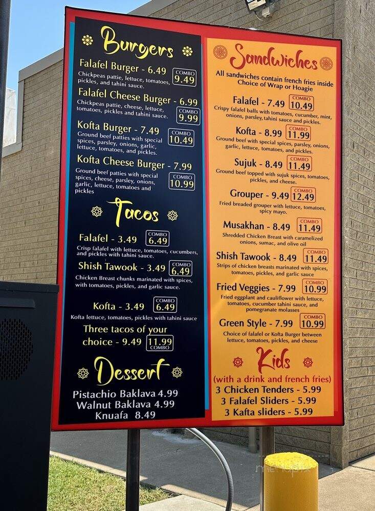 Falafel Burger - Austin, TX menu_pic