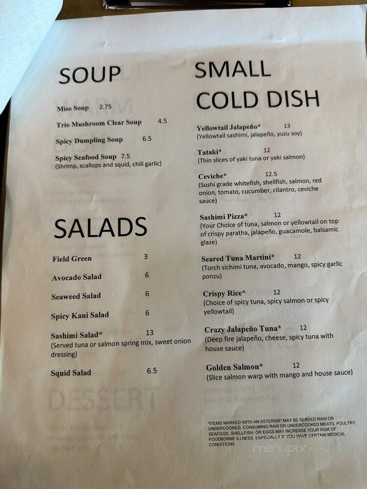 Osaka Sushi Hibachi House - Cypress, TX menu_pic
