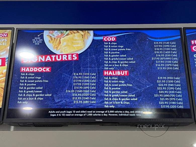 Halibut House - Toronto, ON menu_pic