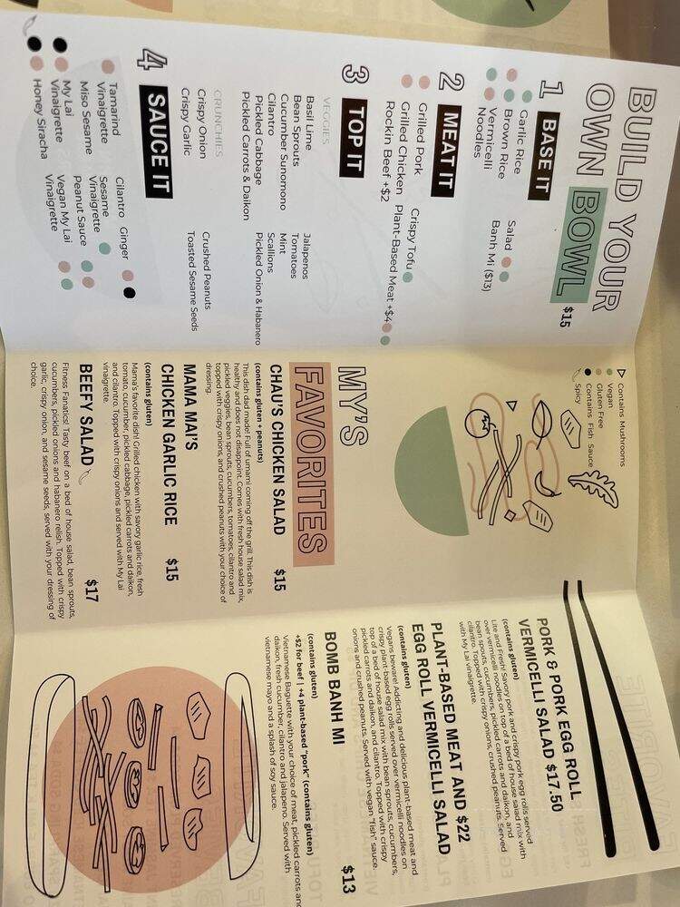 My Lai Kitchen - Los Angeles, CA menu_pic
