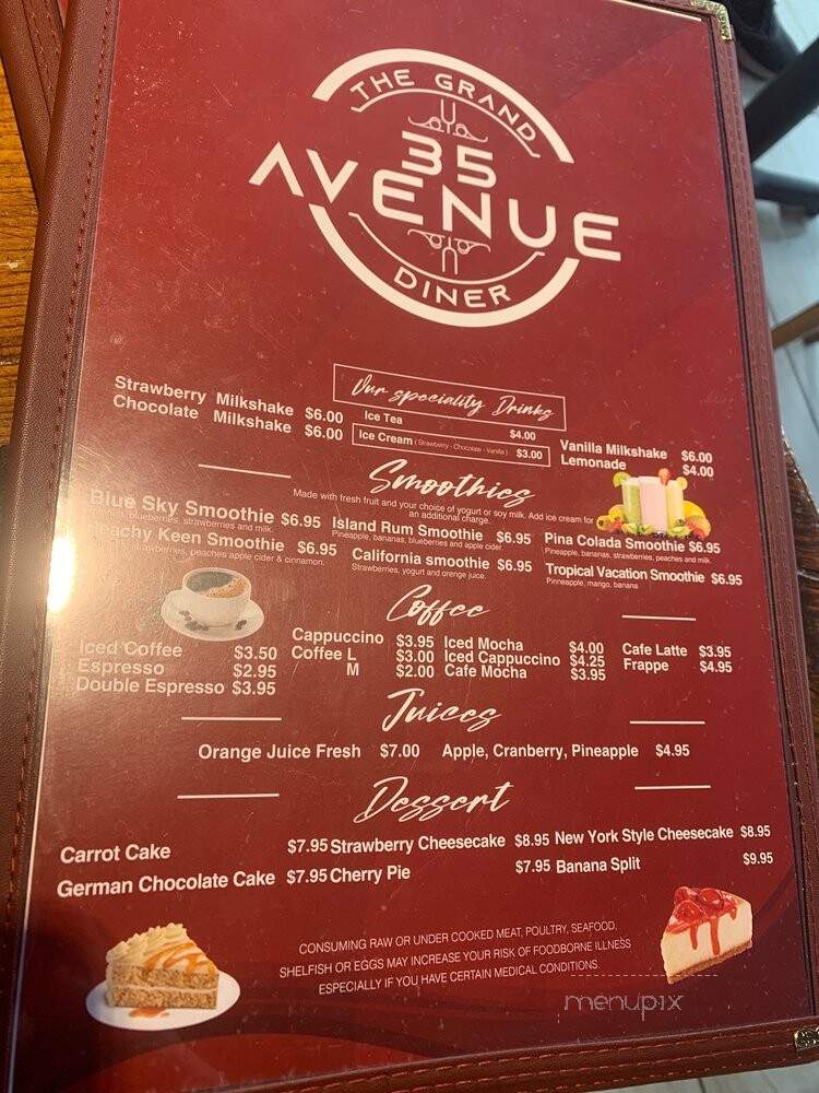 35 Avenue Diner - Queens, NY menu_pic