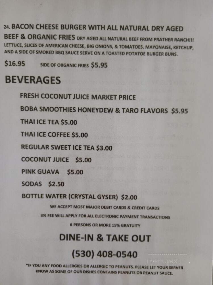 Laoder Phets Kitchen Farm To Table - Weed, CA menu_pic