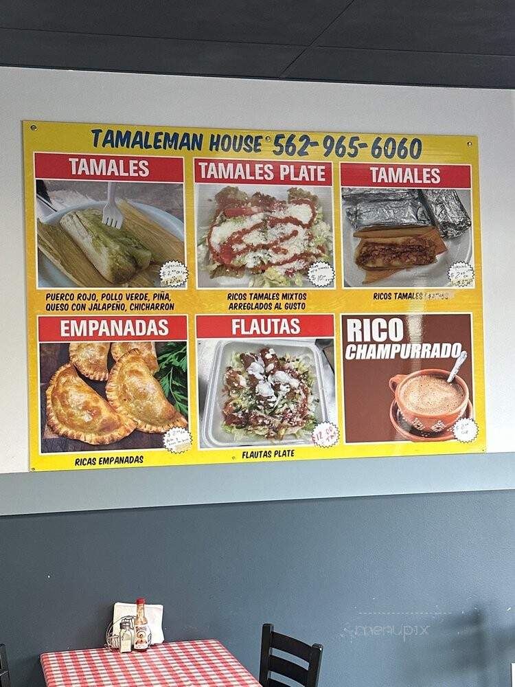 Tamaleman House - Norwalk, CA menu_pic