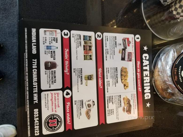 Jimmy John's Gourmet Sandwiches - Indian Land, SC menu_pic