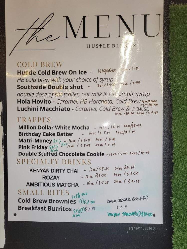 HustleBlendz - Fort Worth, TX menu_pic