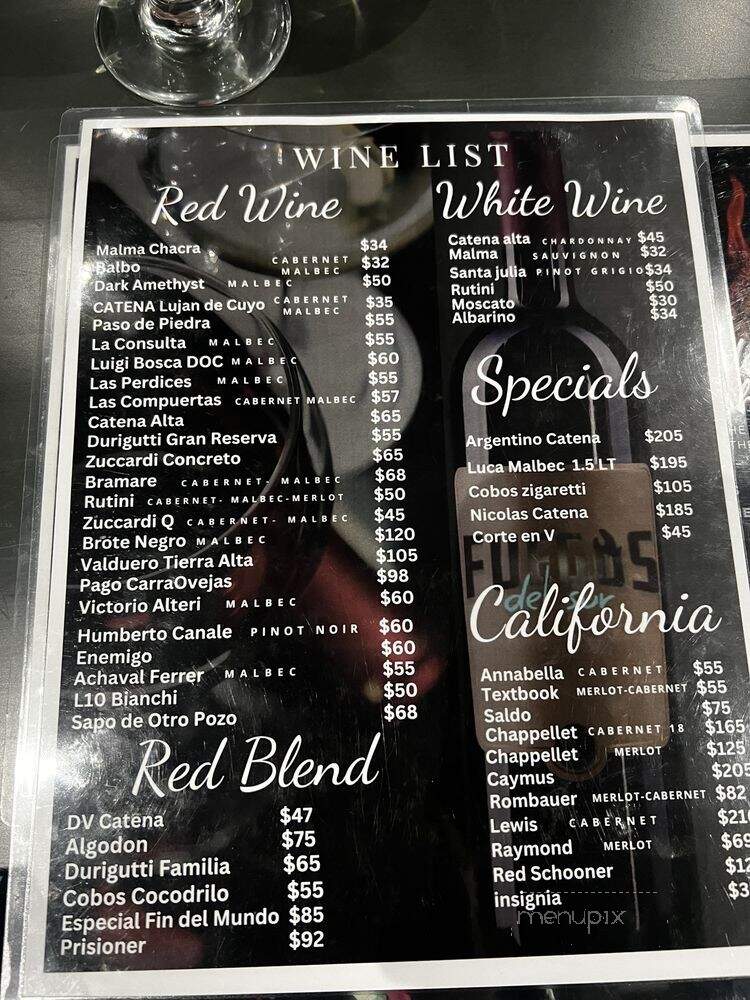 Fuegos Del Sur - Kendall, FL menu_pic
