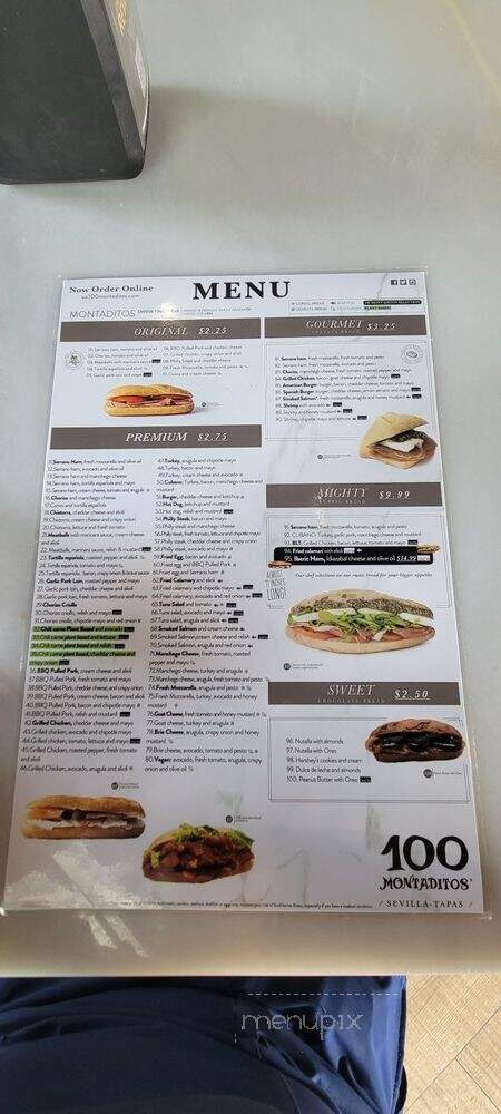 100 Montaditos - Miami, FL menu_pic