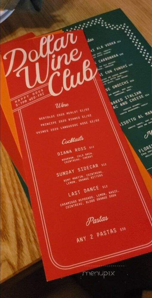 Pizza Wine Disco - Toronto, ON menu_pic