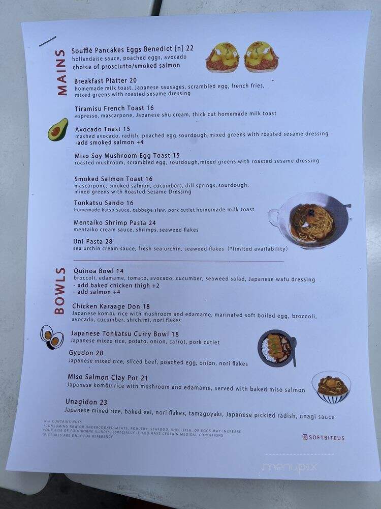Softbite - New York, NY menu_pic