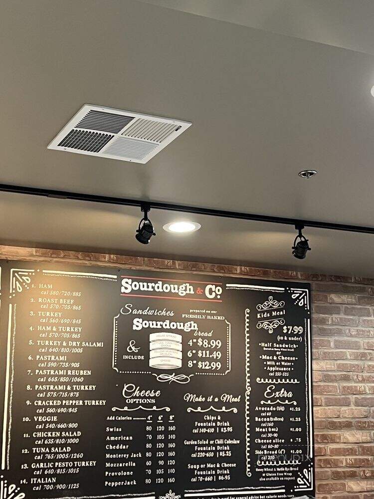 Sourdough & Co - Livermore, CA menu_pic