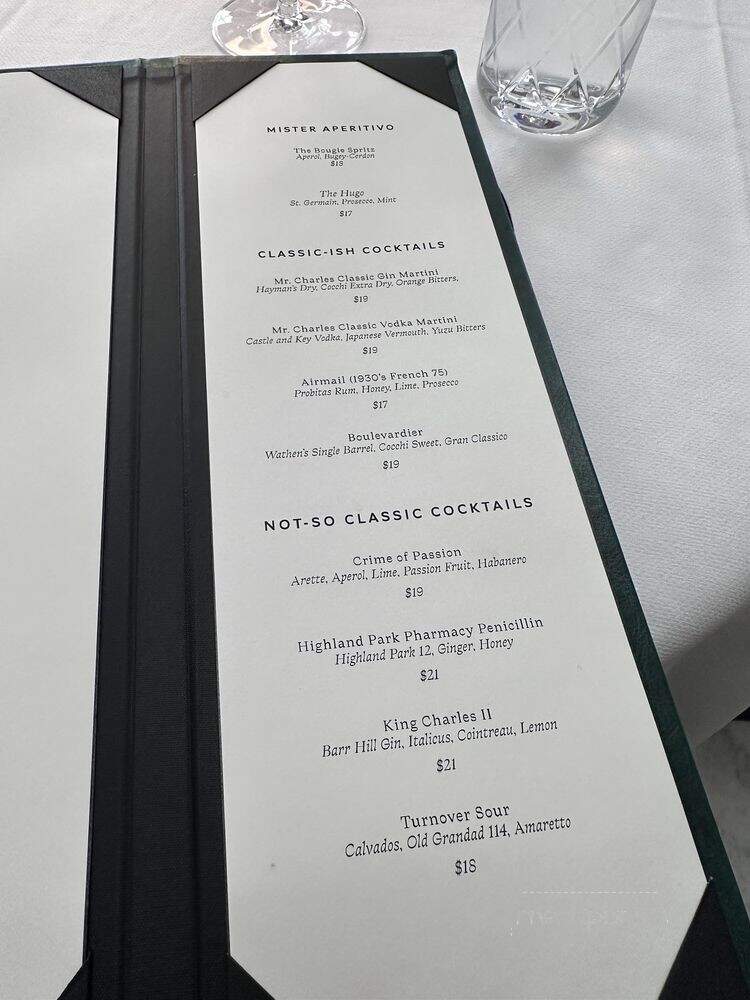 Mister Charles - Dallas, TX menu_pic