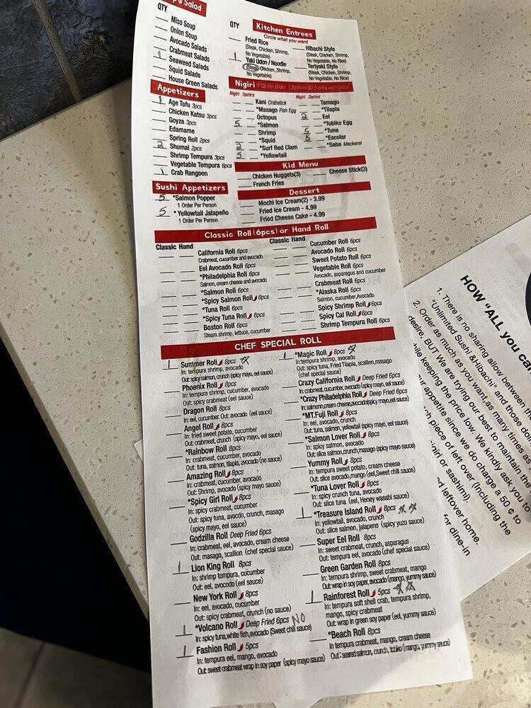 Magic Sushi - Charlotte, NC menu_pic
