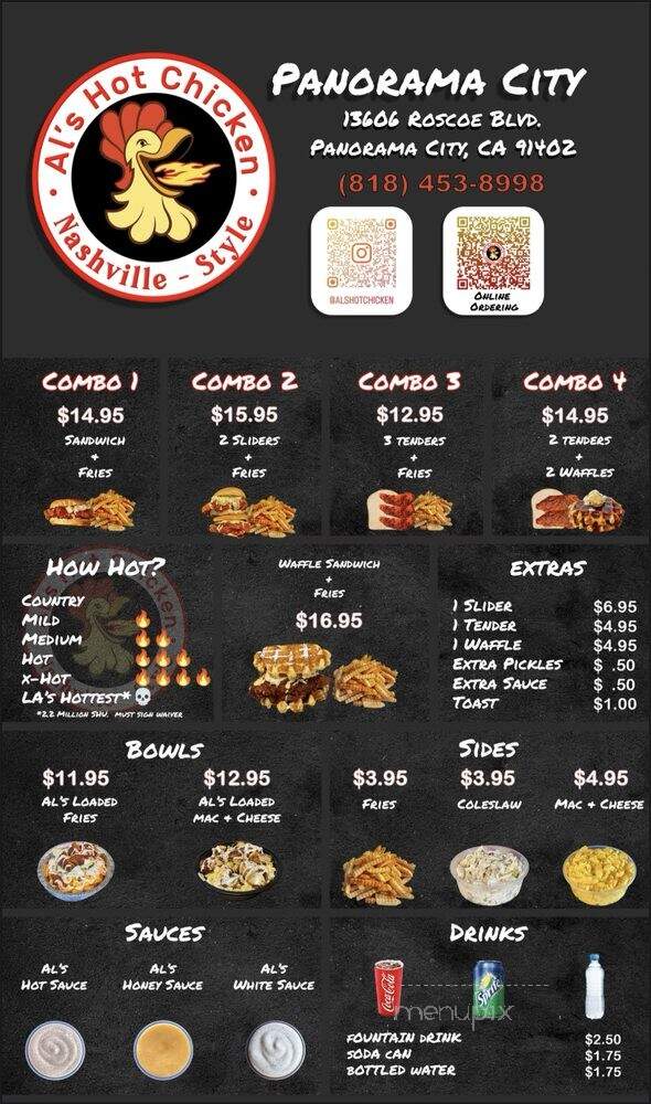 Al's Hot Chicken - San Fernando Valley, CA menu_pic