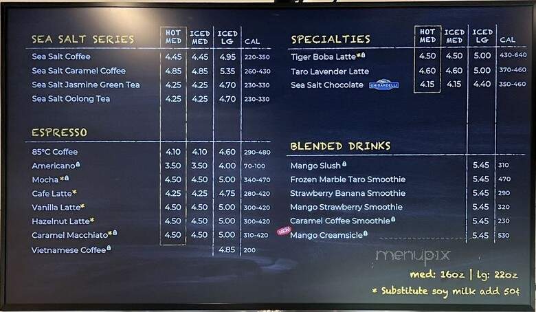 85C Bakery Cafe - South Salt Lake, UT menu_pic
