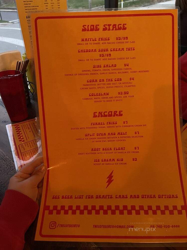 The Lot Beer - Granville, OH menu_pic