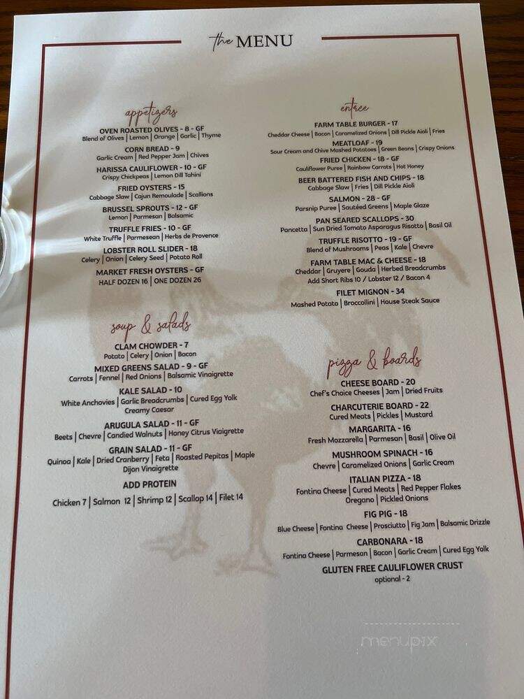 The Farm Table - Bernardston, MA menu_pic