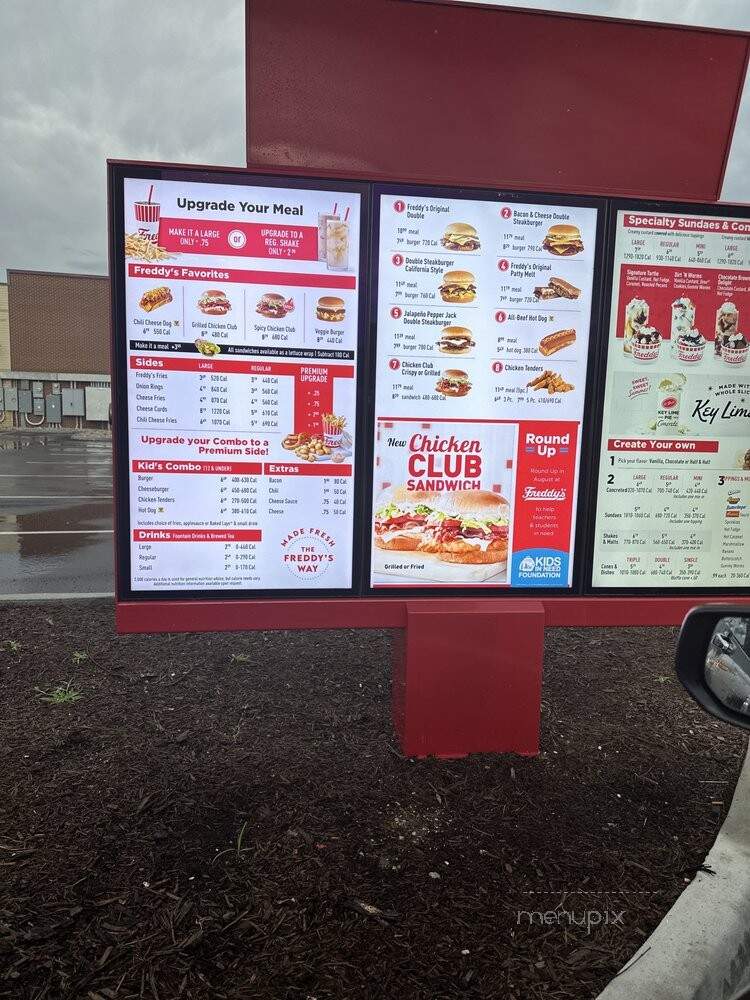 Freddy's Frozen Custard & Steakburgers - Hampton, VA menu_pic