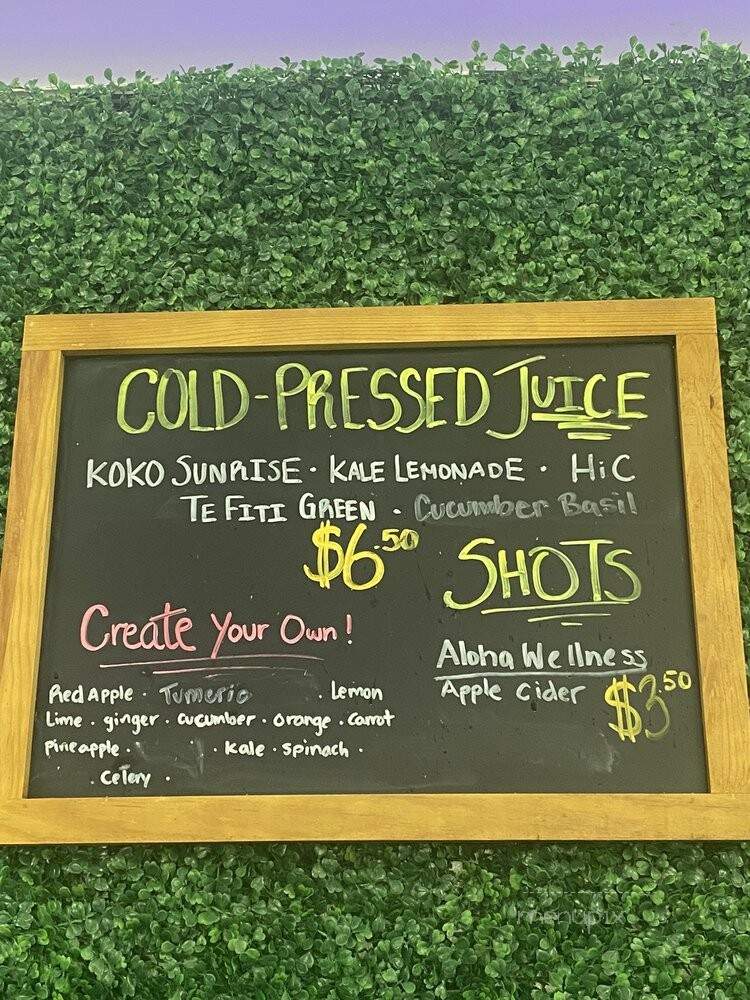808 Juice Bar & Grill - Honolulu, HI menu_pic