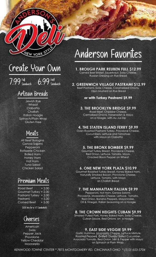Anderson's NYC Deli - Cincinnati, OH