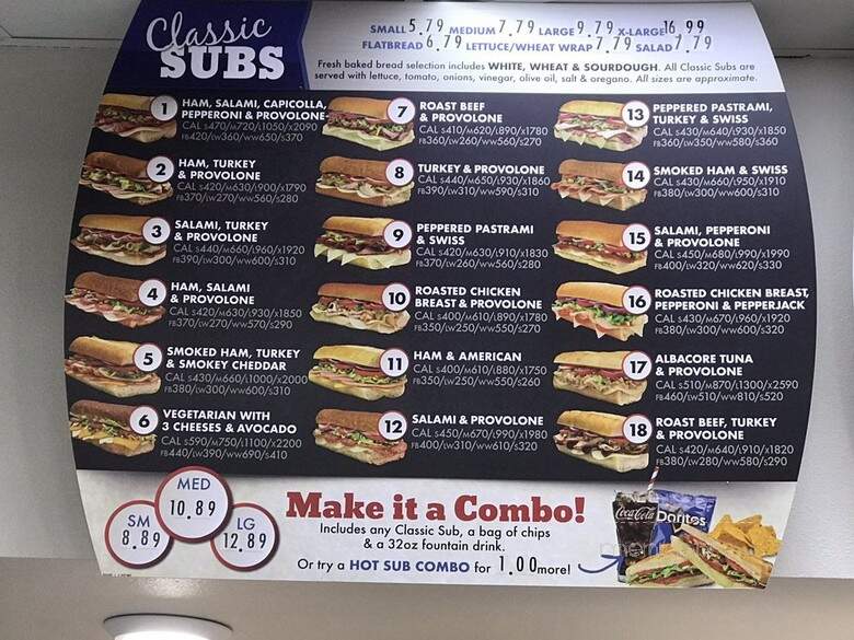 Port of Subs - Rancho Cordova, CA menu_pic