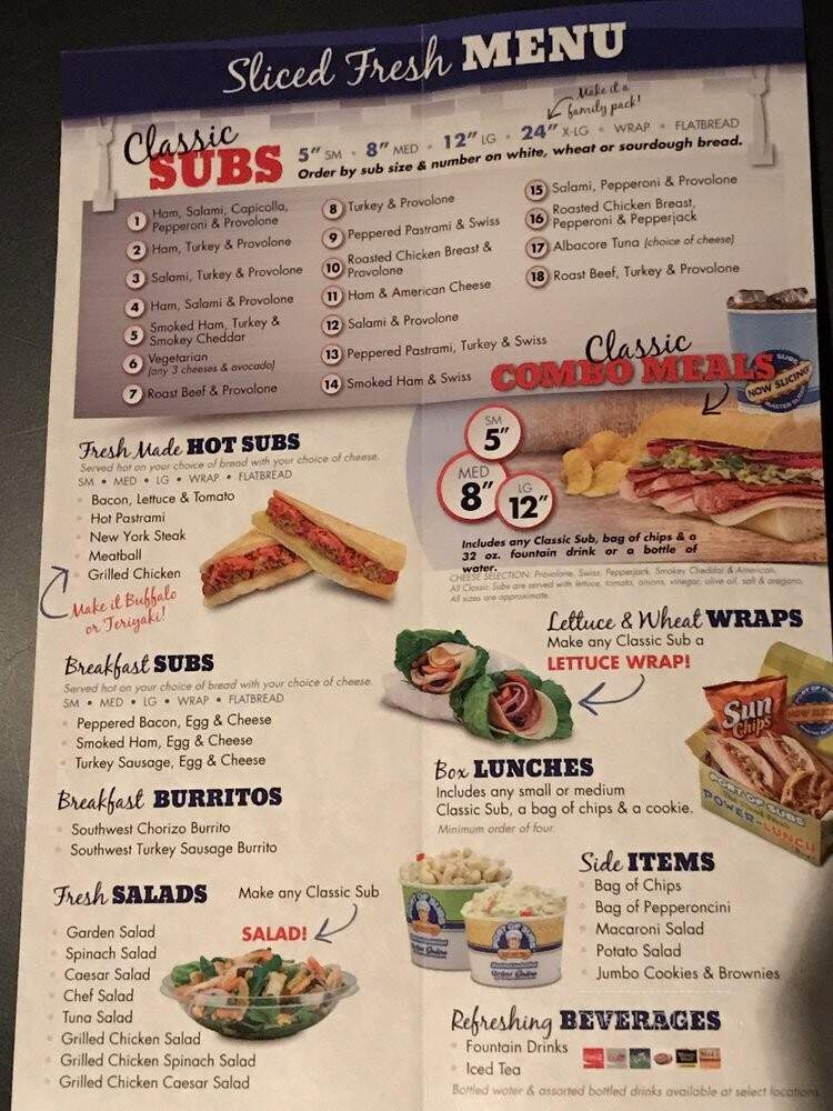 Port of Subs - Rancho Cordova, CA menu_pic