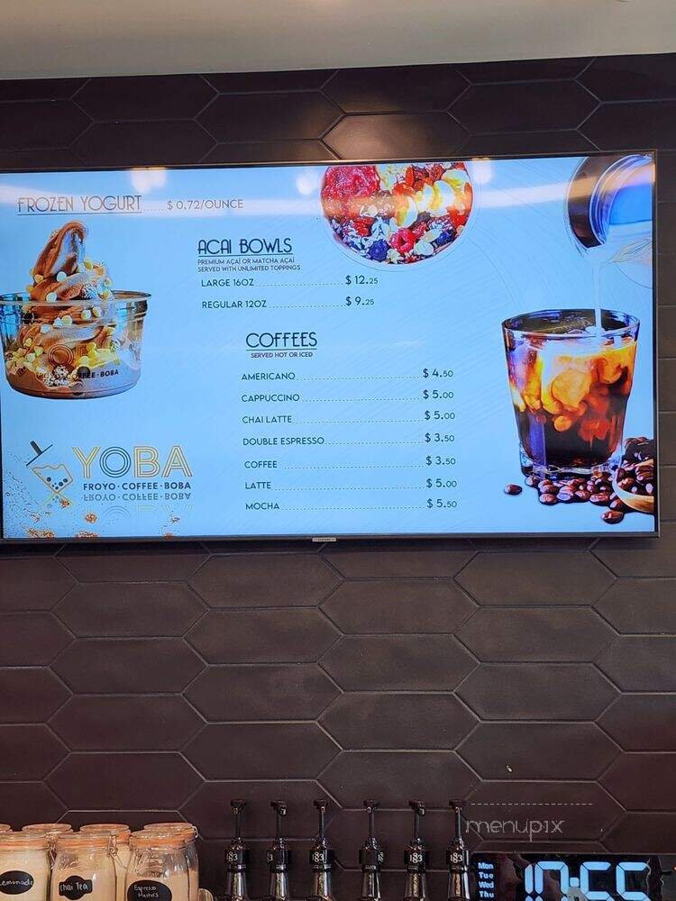 Yoba - Ontario, CA menu_pic