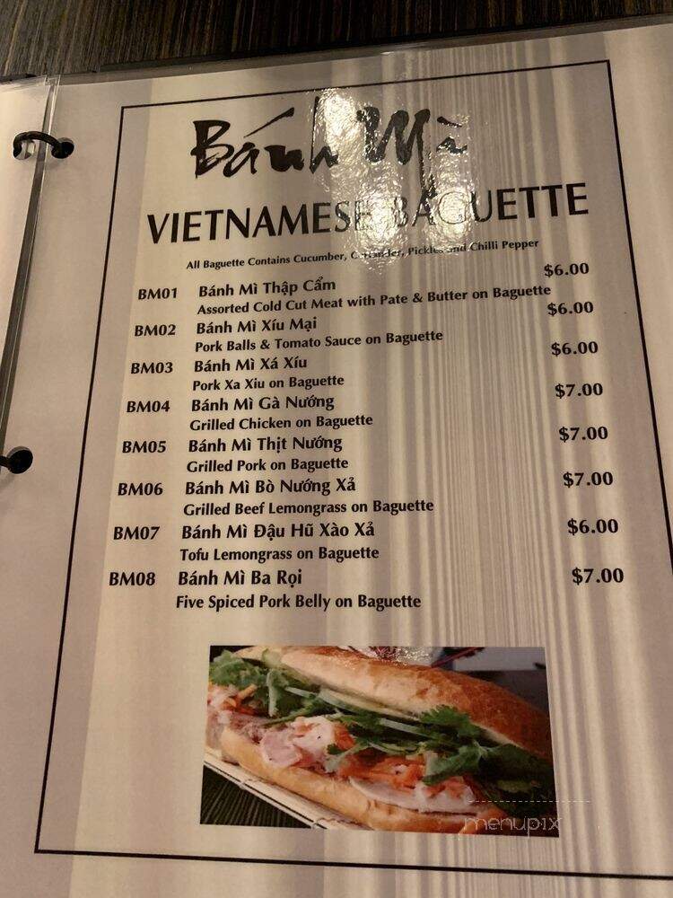 Pho Now - Toronto, ON menu_pic