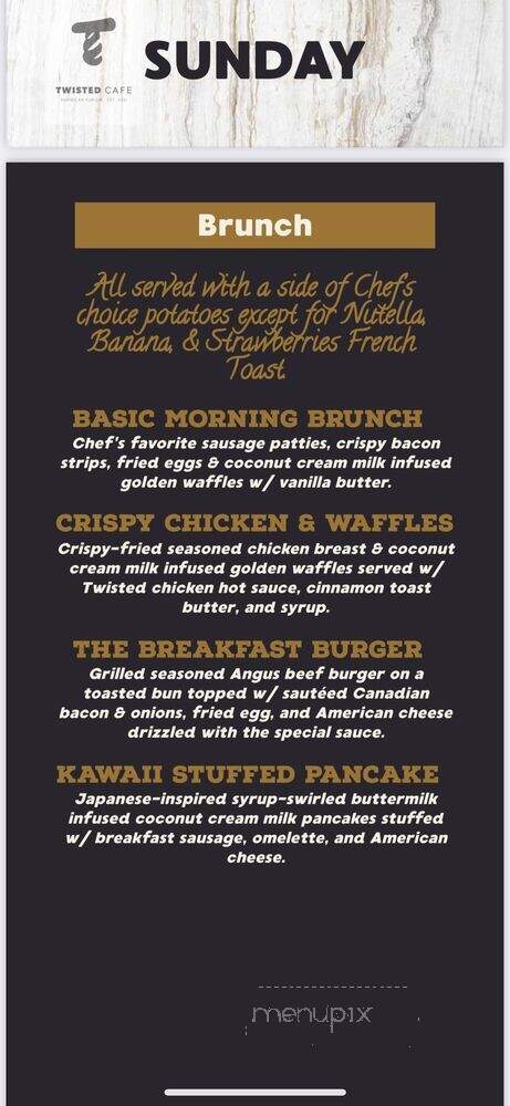 Twisted Cafe - Milwaukee, WI menu_pic