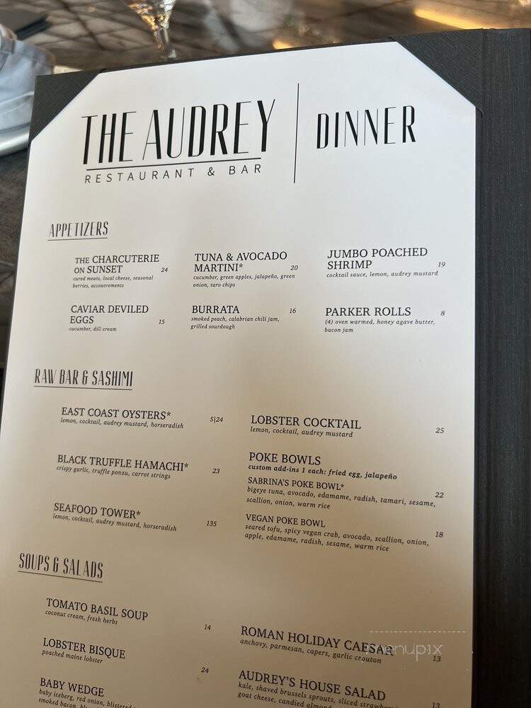 The Audrey - The Woodlands, TX menu_pic