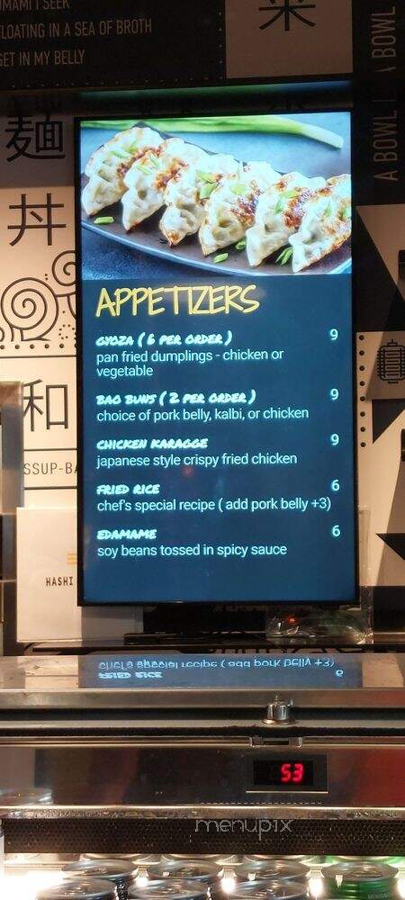 Hashi & Spoon - Honolulu, HI menu_pic