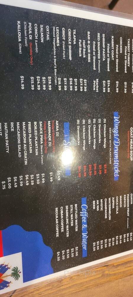 SJ's Caribbean Cuisine - Miramar, FL menu_pic