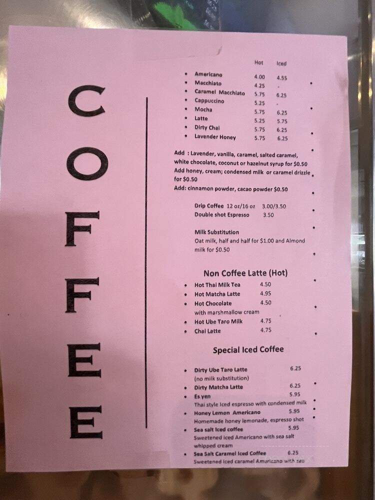 One Fine Day - Tehachapi, CA menu_pic