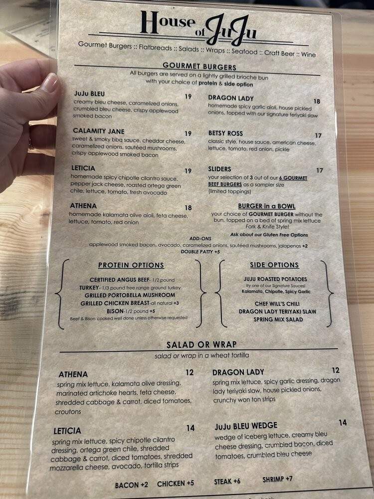 House Of JuJu - Visalia, CA menu_pic