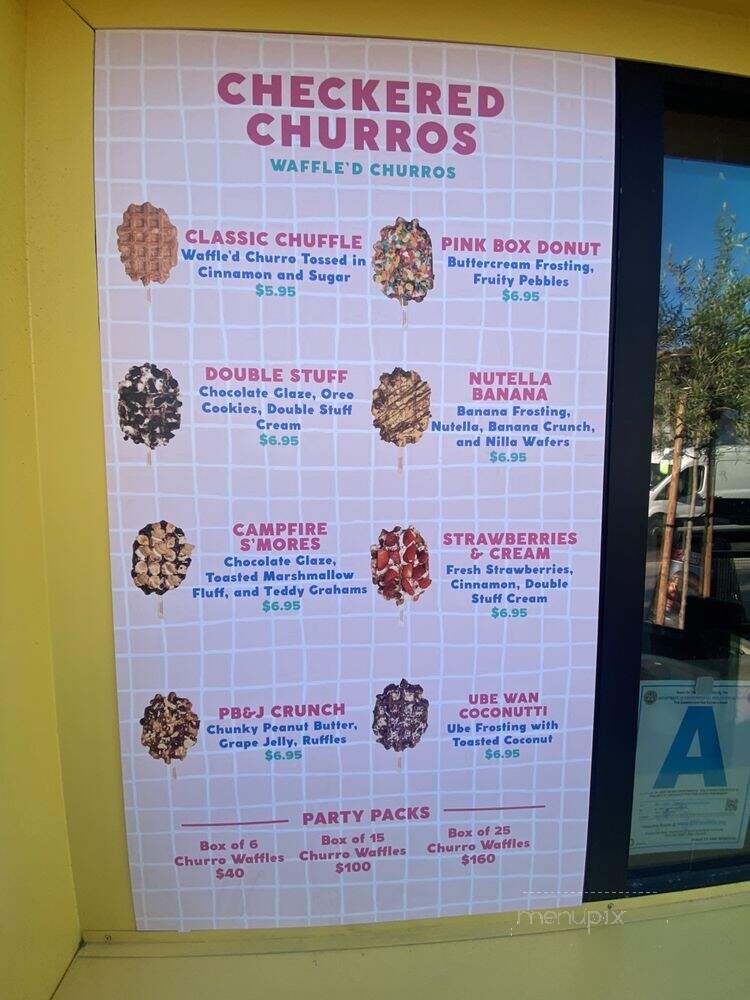Checkered Churros - San Diego, CA menu_pic