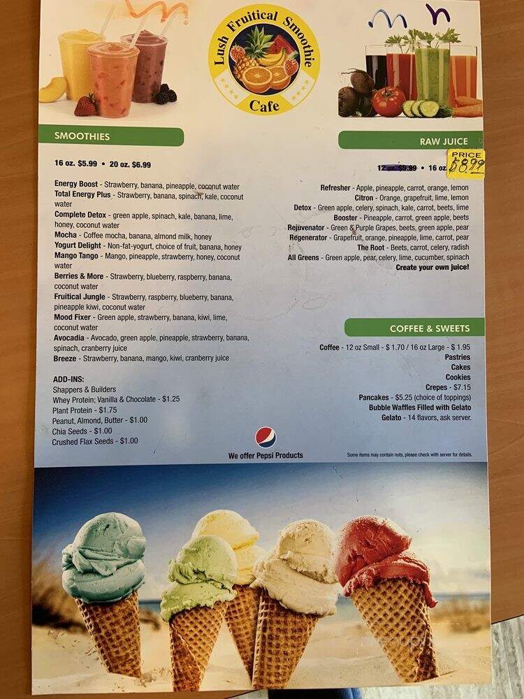 Lush Fruitical Smoothie - Shelby Charter Township, MI menu_pic