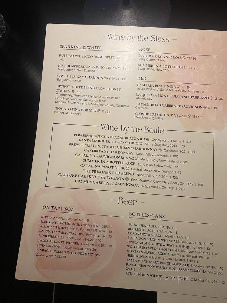 Bloom Botanical Bistro - Queens, NY menu_pic