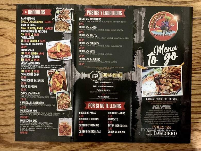 El Basurero - Chicago, IL menu_pic