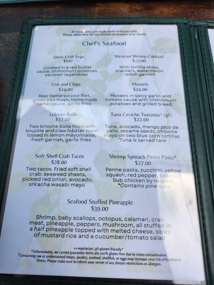 Bar Sol - Chicago, IL menu_pic