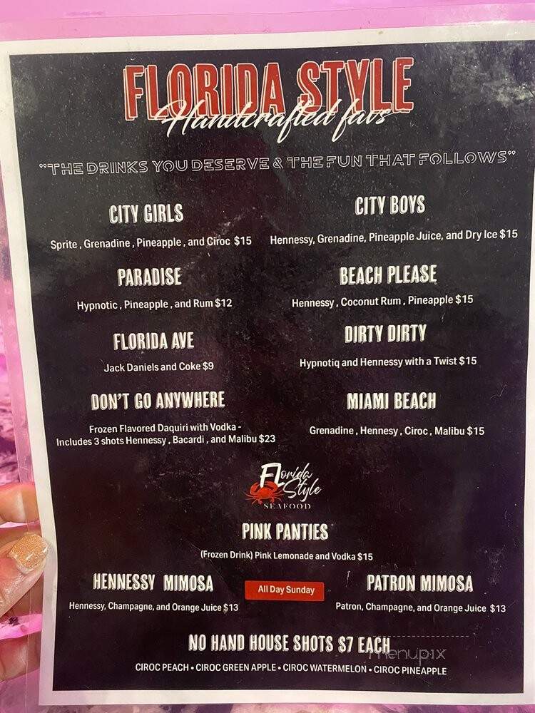Florida Style Seafood - Carrollton, TX menu_pic
