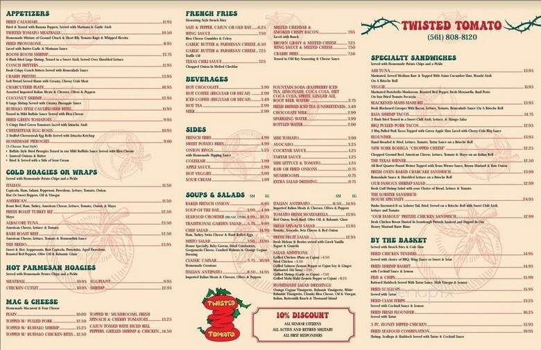 Twisted Tomato - Delray Beach, FL menu_pic