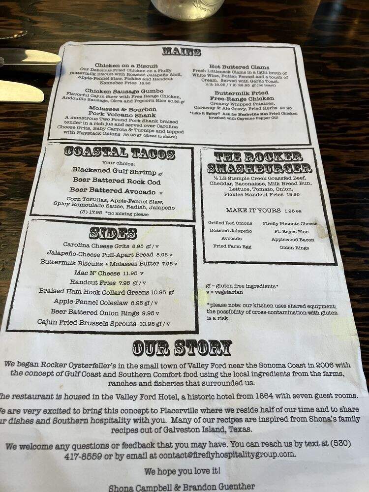 Rocker Oysterfeller's - Placerville, CA menu_pic