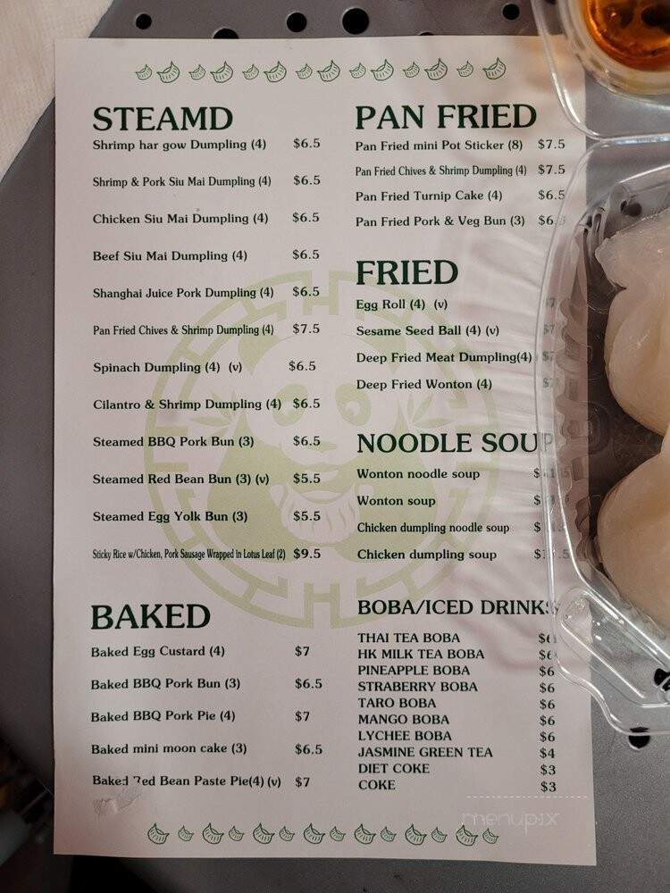 House of Dim Sum - San Francisco, CA menu_pic