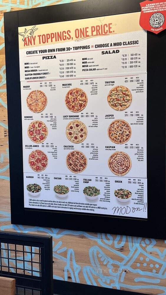 MOD Pizza - Cumming, GA menu_pic