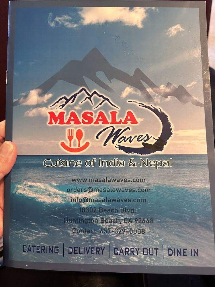 Masala Waves - Huntington Beach, CA menu_pic