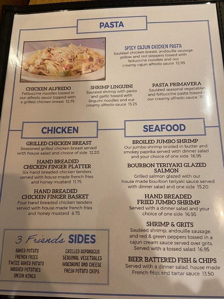 3 Friends Bar & Grill - Taylors, SC menu_pic
