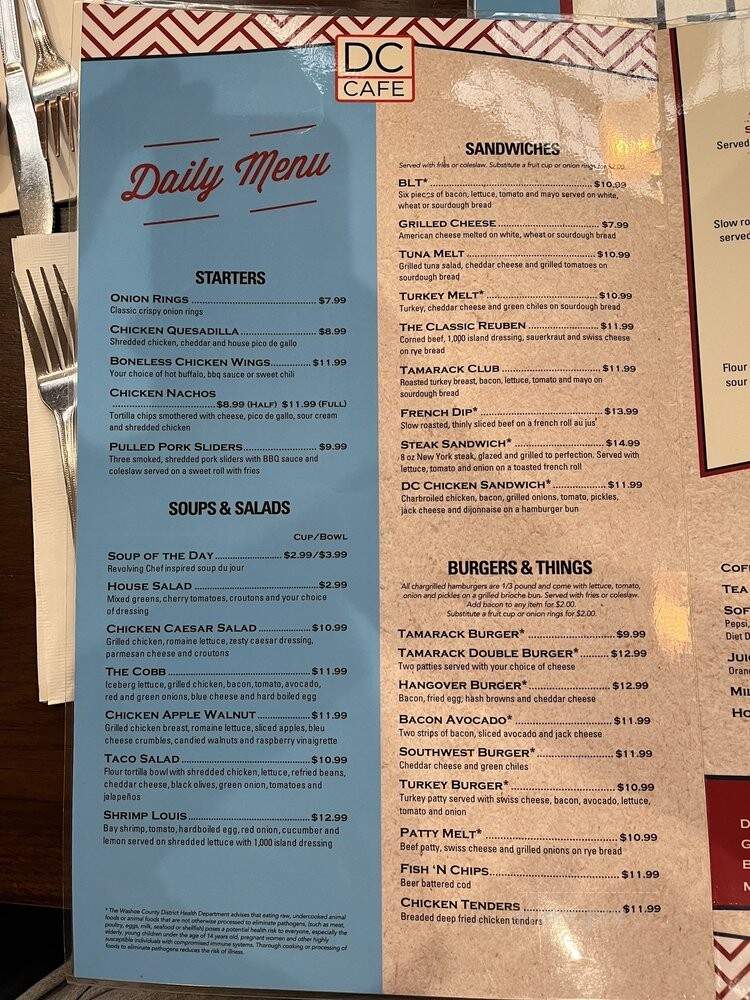 DC Cafe - Reno, NV menu_pic