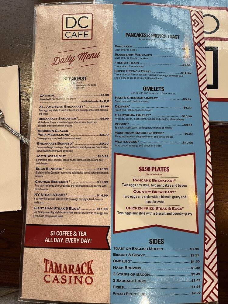 DC Cafe - Reno, NV menu_pic