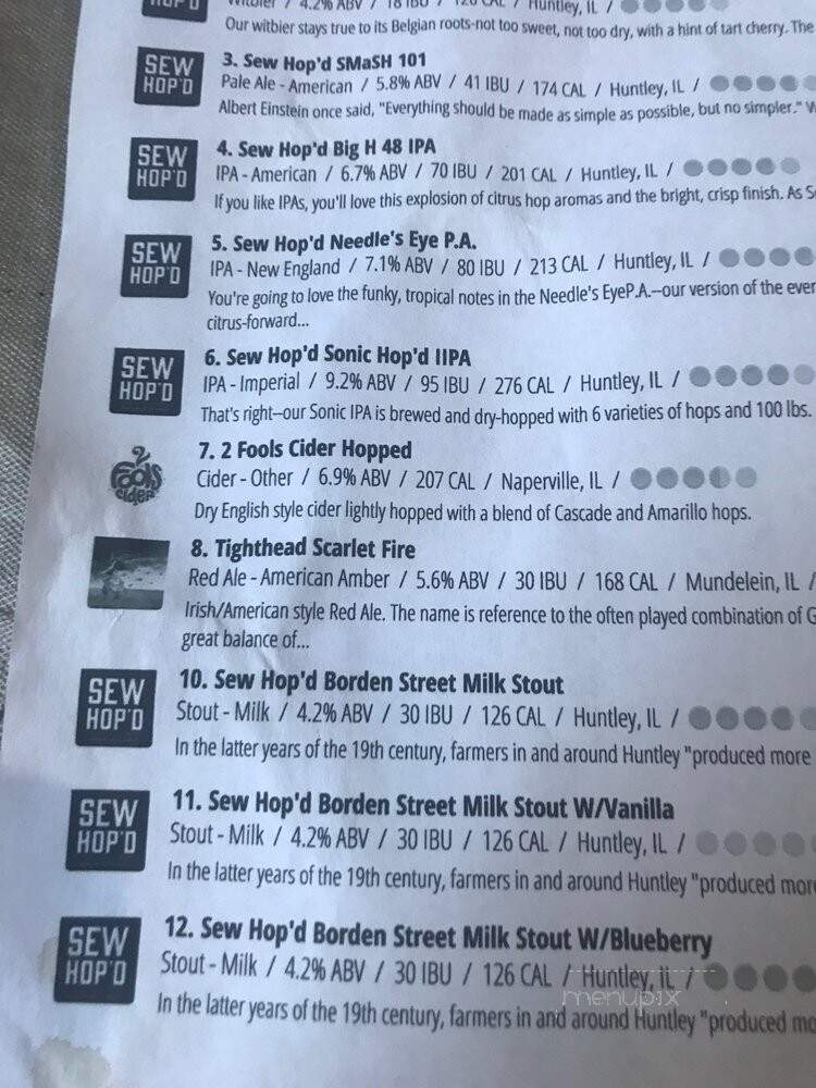 Sew Hop'd - Huntley, IL menu_pic